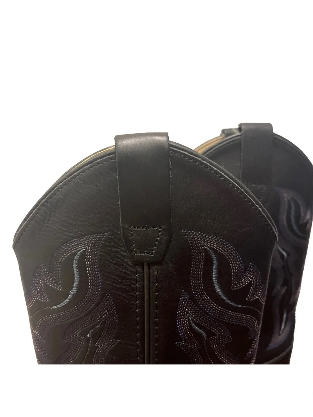 NWOB Shyanne Black Girls/ womens Western Boots with Tan Welt leather sz 5D
